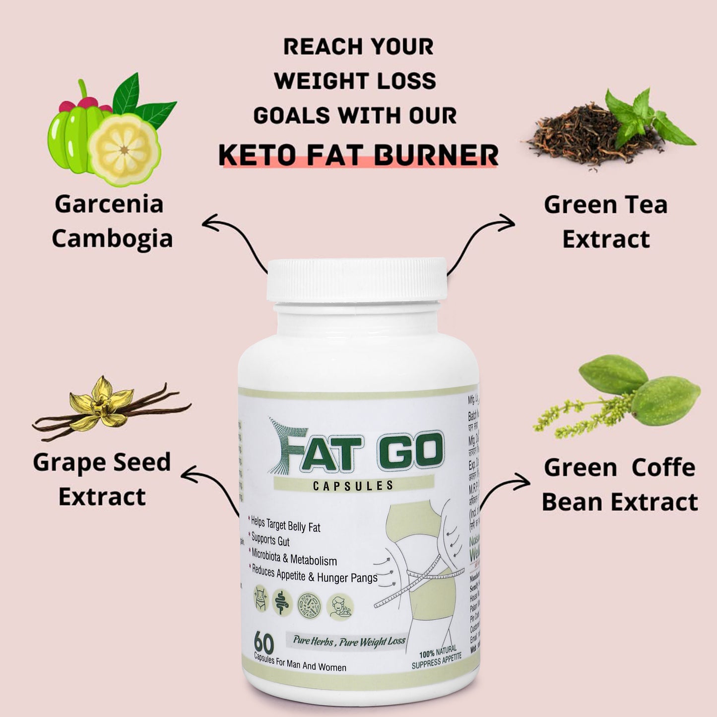 FAT GO Capsules – Weight Management & Belly Fat Support