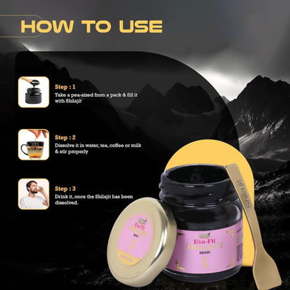 Eva-Fit Shilajit Resin – Pure Himalayan Shilajit