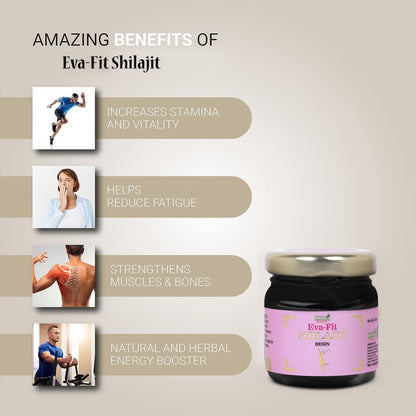Eva-Fit Shilajit Resin – Pure Himalayan Shilajit